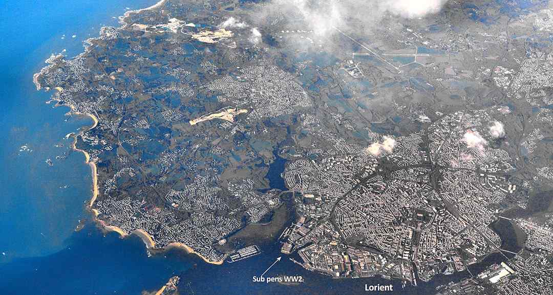 vue sur Lorient, photo par M McBey